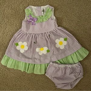 EUC 12M Rare Editions dress with bloomers